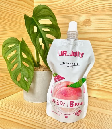 DR.Jelly 低卡蒟蒻飲 果凍飲  水蜜桃風味 果凍 蒟蒻 低卡果凍飲 150g (常溫冷凍都可配送)