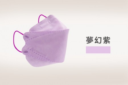 買一送一  夢幻紫    KF94韓式立體醫療用口罩-成人款 10入/盒 夢幻紫/
