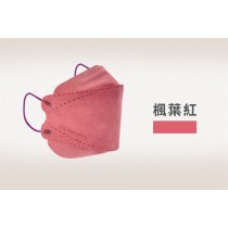 買一送一  楓葉紅   KF94韓式立體醫療用口罩-成人款 10入/盒  楓葉紅/